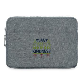 Samen der Güte pflanzen - Laptoptasche 15" - Grau meliert - Vorne