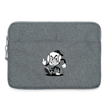 baseball with a confident - Laptop bag 15" - heather grey - Front