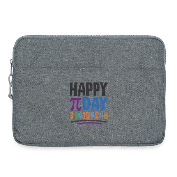 Frohen Pi Tag - Laptoptasche 15" - Grau meliert - Vorne
