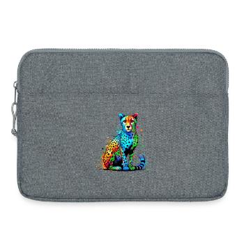 Guépard - Sacoche pour ordinateur portable 15 pouces - gris chiné - Devant
