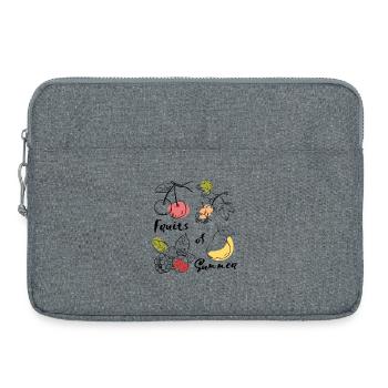 Fruits de l’été - Sacoche pour ordinateur portable 15 pouces - gris chiné - Devant