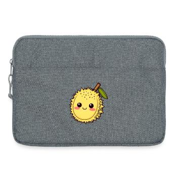 Fruit de durian Fruit puant - Sacoche pour ordinateur portable 15 pouces - gris chiné - Devant