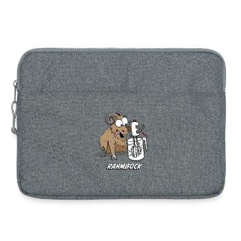 Humorous Bock with Kitchen Mixer - Laptop bag 15" - heather grey - Front