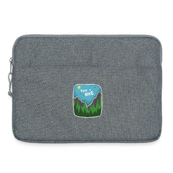 Faites une randonnée – Adventure & Hiking Design - Sacoche pour ordinateur portable 15 pouces - gris chiné - Devant