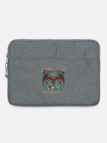 Eternal Doom Höllenmetall Artwork - Laptoptasche 15" - Grau meliert