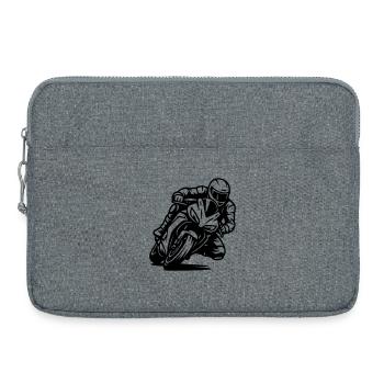 Motorrad - Laptoptasche 15" - Grau meliert - Vorne