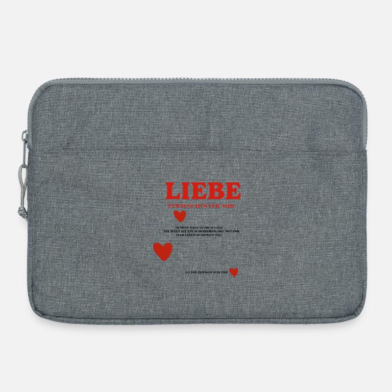 LIEBE Person Hinter mir - Laptoptasche 15" - Grau meliert