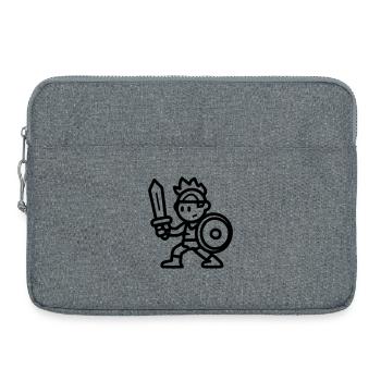 warrior - Laptop bag 15" - heather grey - Front