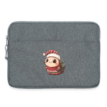 Noël de l’escargot - Sacoche pour ordinateur portable 15 pouces - gris chiné - Devant