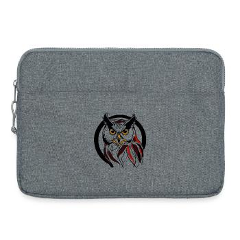 Oiseau de nuit - Sacoche pour ordinateur portable 15 pouces - gris chiné - Devant