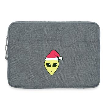 alien_santa - Laptop bag 15" - heather grey - Front