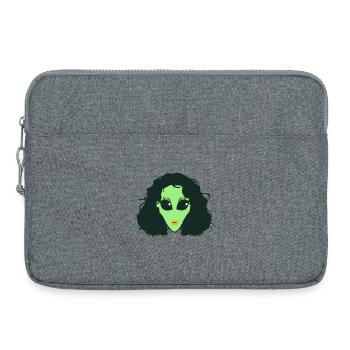 alien_drag_queen - Laptop bag 15" - heather grey - Front