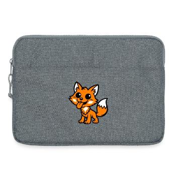 Bande dessinée Fox - Sacoche pour ordinateur portable 15 pouces - gris chiné - Devant