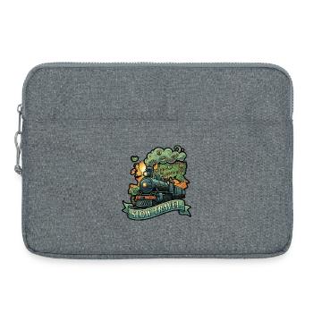 Voyage lent en train à vapeur - Sacoche pour ordinateur portable 15 pouces - gris chiné - Devant