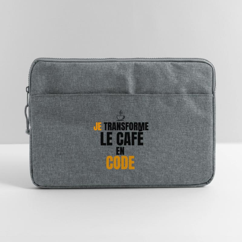 I turn the code into a coffee Laptop bag 15"