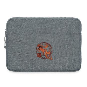 Fire Horse - Laptop bag 15" - heather grey - Front