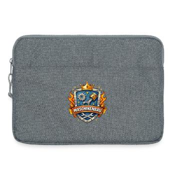 Bouclier du Roi du Génie Mécanique - Sacoche pour ordinateur portable 15 pouces - gris chiné - Devant