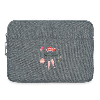 Junggesellinnenabschied JGA T-Shirt & Hoodie Bride - Laptoptasche 15" - Grau meliert - Vorne