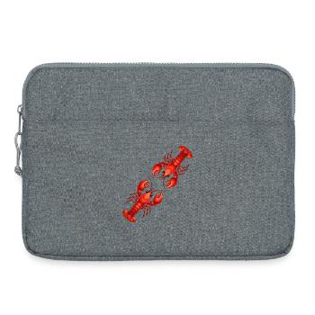 Homard rouge - Sacoche pour ordinateur portable 15 pouces - gris chiné - Devant
