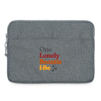 Un t-shirt de bête solitaire - Sacoche pour ordinateur portable 15 pouces - gris chiné - Devant
