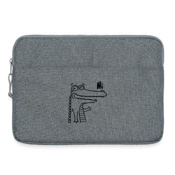 Happy Hi-Croco - Laptop bag 15" - heather grey - Front
