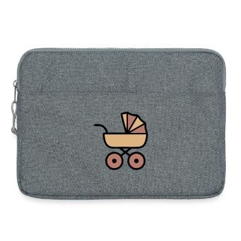 Kinderwagen Baby Boho Icon - Laptoptasche 15" - Grau meliert - Vorne