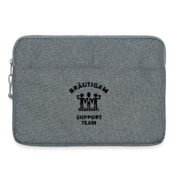 Équipe de soutien Bräutigam (Enterrement de vie de jeune fille Vintage B) - Sacoche pour ordinateur portable 15 pouces - gris chiné - Devant