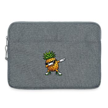 Dabbing pineapple - Laptop bag 15" - heather grey - Front