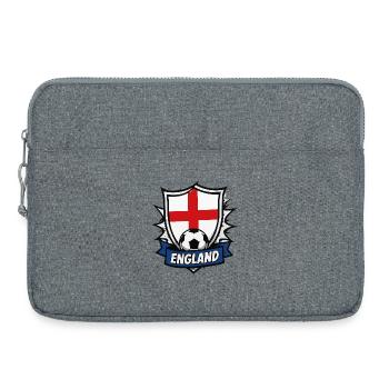 Drapeau et ballon du Bouclier d’Angleterre - Sacoche pour ordinateur portable 15 pouces - gris chiné - Devant