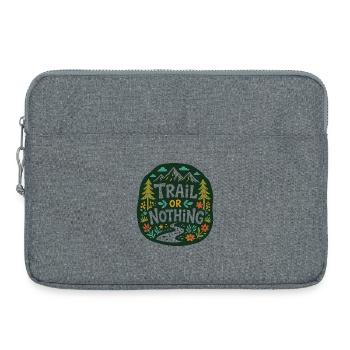 Conception de la course de montagne Trail or Nothing - Sacoche pour ordinateur portable 15 pouces - gris chiné - Devant
