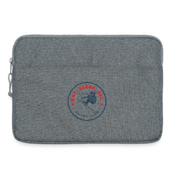 Eat Sleep Ski Club - Sacoche pour ordinateur portable 15 pouces - gris chiné - Devant