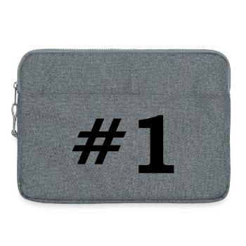 Number One - Laptop bag 15" - heather grey - Front