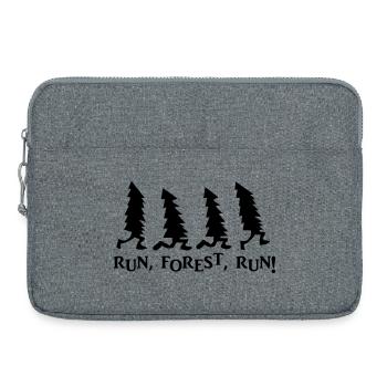 Run Forest Run Weihnachten - Laptoptasche 15" - Grau meliert - Vorne