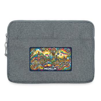 Medellin Columbia City Design - Laptop bag 15" - heather grey - Front