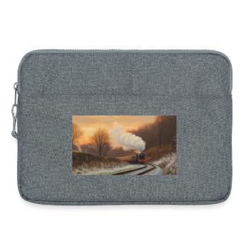 Fliegender Schotte im Winter - Laptoptasche 15" - Grau meliert - Vorne