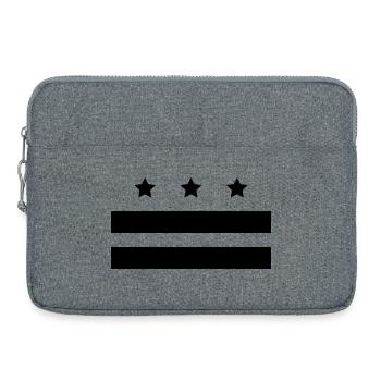 Washington-Flagge - Laptoptasche 15" - Grau meliert - Vorne