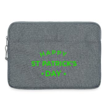 St. Patrick's Day Green - Laptoptasche 15" - Grau meliert - Vorne
