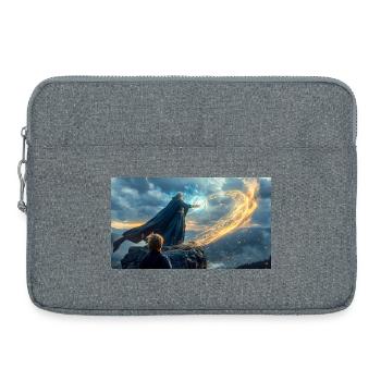 Merlin and Arthur Lead the Knights - Laptop bag 15" - heather grey - Front