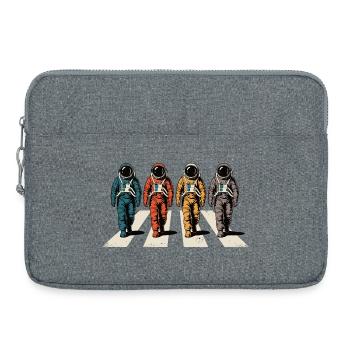 Astronauten Zebrastreifen Retro Space Astronaut - Laptoptasche 15" - Grau meliert - Vorne
