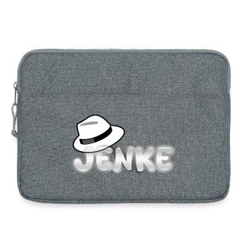 Jenke comme prénom - Sacoche pour ordinateur portable 15 pouces - gris chiné - Devant