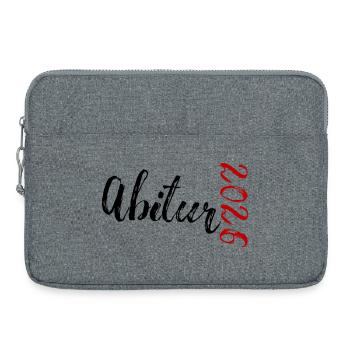 Abitur 2026 - Laptoptasche 15" - Grau meliert - Vorne
