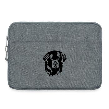 Newfoundland head - Laptop bag 15" - heather grey - Front