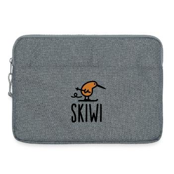 Skiwi marrant kiwi oiseau Nouvelle-Zélande dessin - Sacoche pour ordinateur portable 15 pouces - gris chiné - Devant