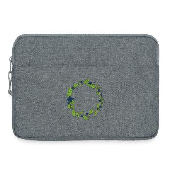heidelbeer Kranz - Laptoptasche 15" - Grau meliert - Vorne