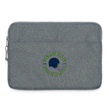 Seattle Football Helmet Est. 1976 - Laptop bag 15" - heather grey - Front