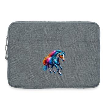 Horse - Laptop bag 15" - heather grey - Front