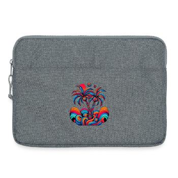 Palmen - Laptoptasche 15" - Grau meliert - Vorne