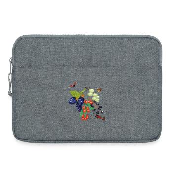 Obst mit Insekten - Laptoptasche 15" - Grau meliert - Vorne