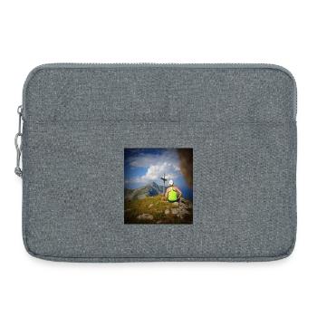 At the top! - Laptop bag 15" - heather grey - Front