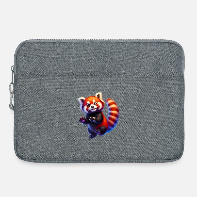Kleiner Panda - Laptoptasche 15" - Grau meliert